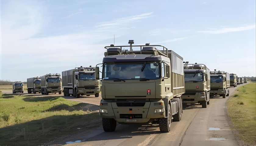 Európa odhalila svoju prvú autonómnu vojenskú kolónu jazdiacu bez šoférov
